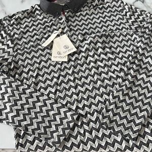 NWT Smash Long Sleeve Chevron Polo Sz. M